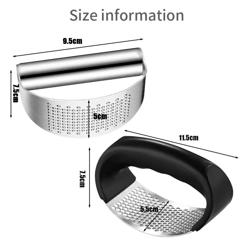 Stainless Steel Garlic Rocker & Ginger Crusher