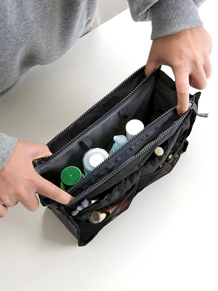 Large Capacity Multi-Pocket Travel Toiletry & Makeup Organiser