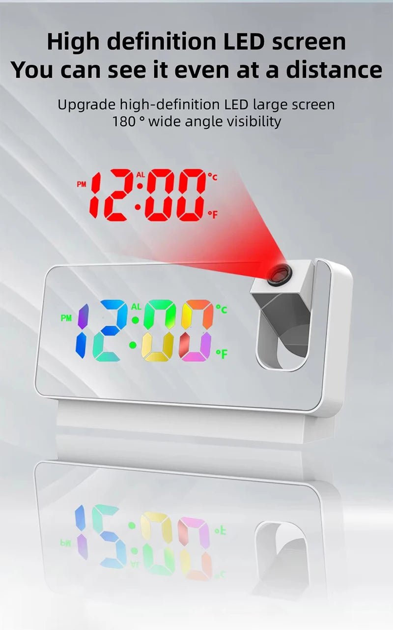 Mirror Projection Alarm Clock - VendeSee
