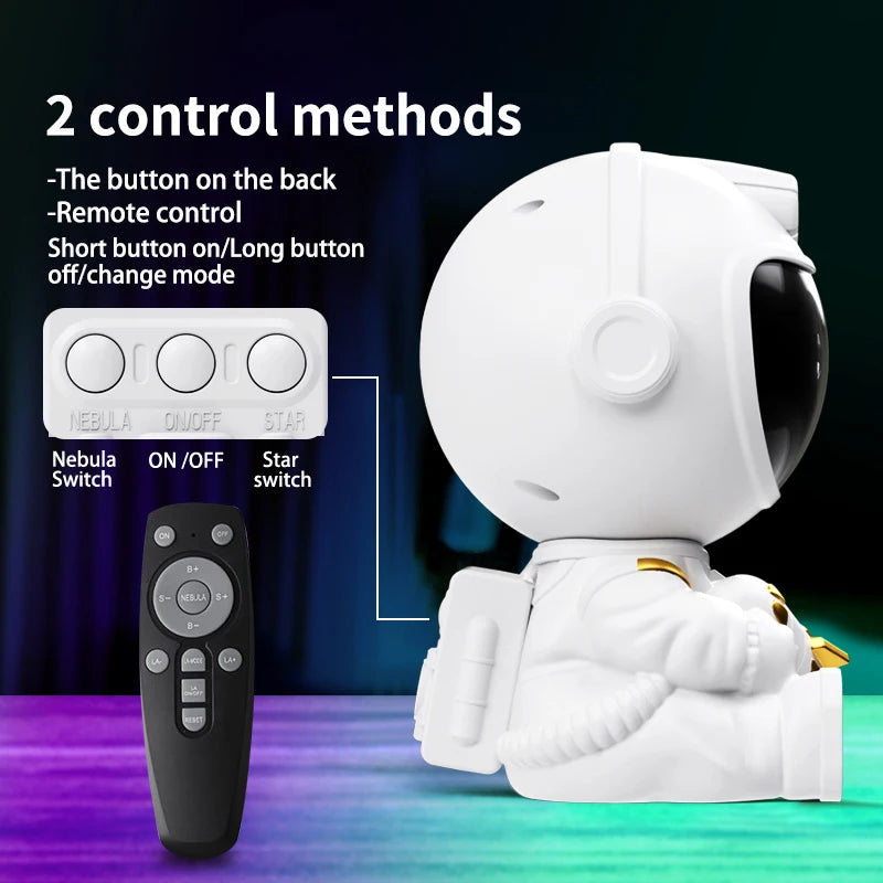 Smart Astronaut Galaxy Projector - Nebula Sky Night Light