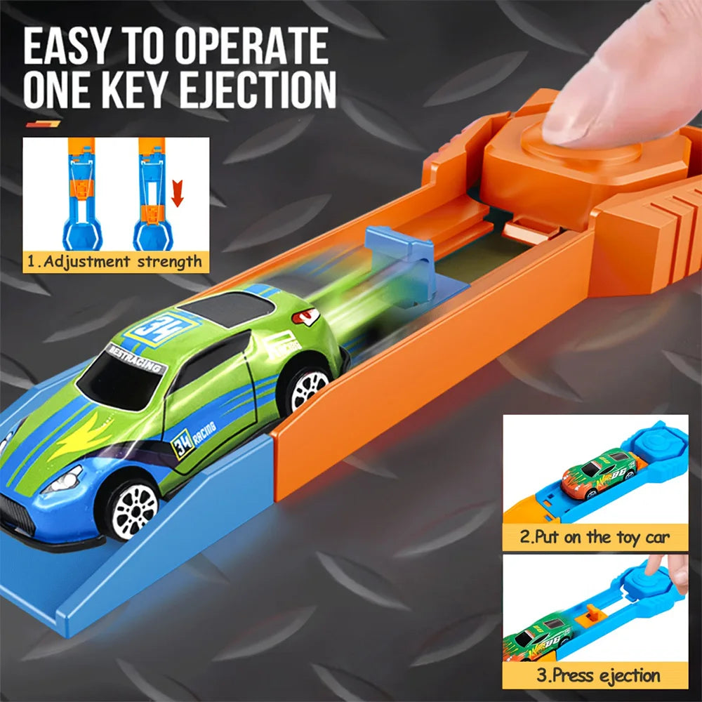 High-Speed Metal Racing Track Launcher (Pro-Grip)