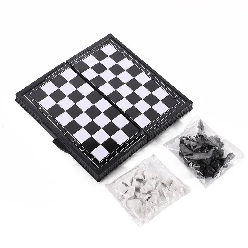 Compact Folding Magnetic Chessboard (Travel-Friendly)
