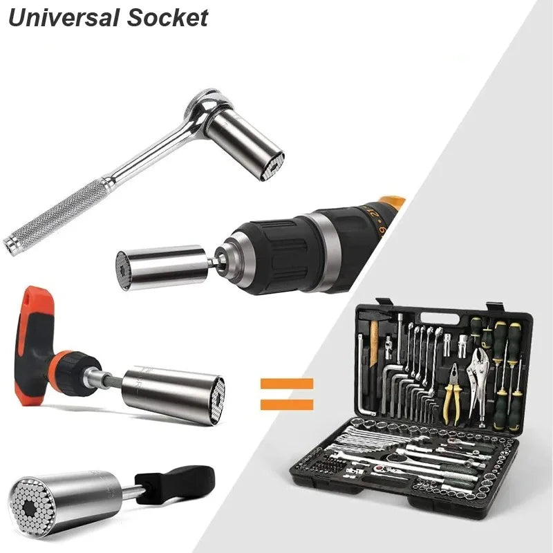The Magic Grip Universal Socket - 7-19mm Multi-Tool