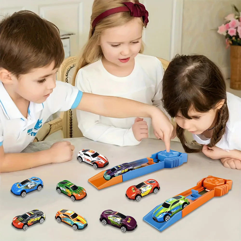 High-Speed Metal Racing Track Launcher (Pro-Grip)