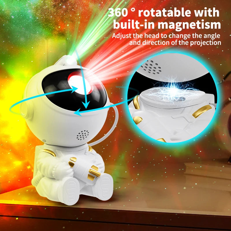 Smart Astronaut Galaxy Projector - Nebula Sky Night Light