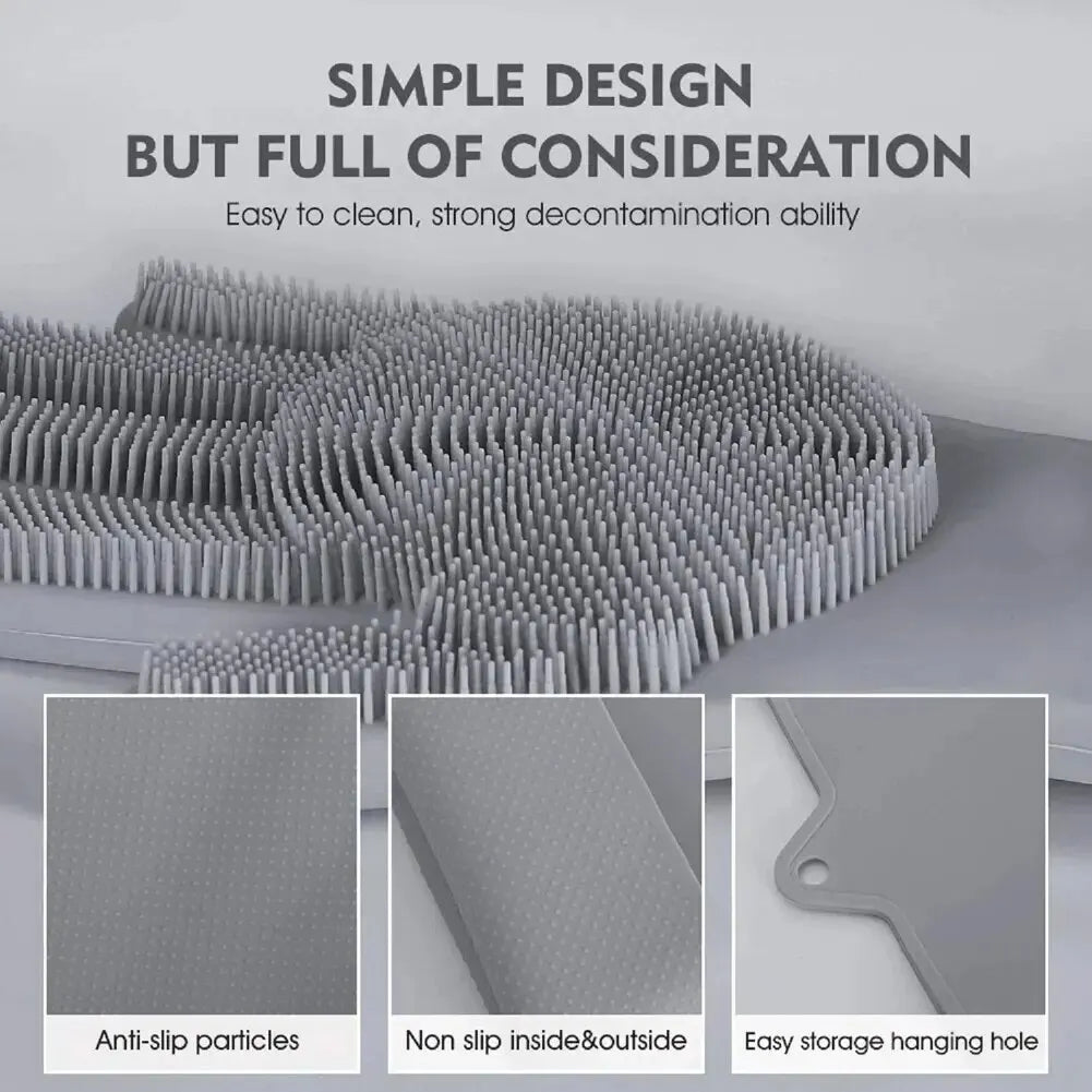 Silicone Washing Up Gloves with Built-in Scrubbers