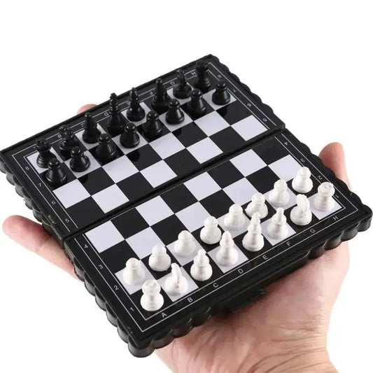 Compact Folding Magnetic Chessboard (Travel-Friendly)