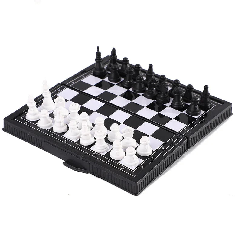 Compact Folding Magnetic Chessboard (Travel-Friendly)