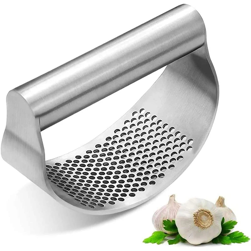 Stainless Steel Garlic Rocker & Ginger Crusher