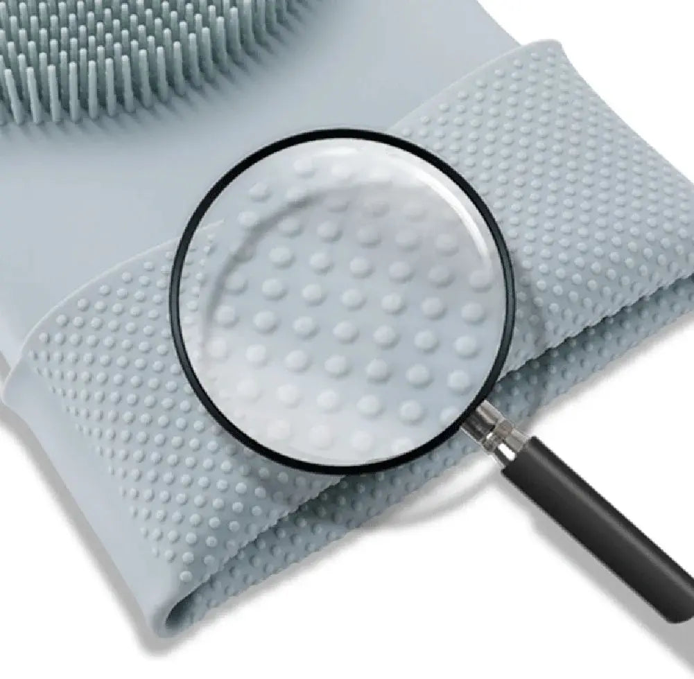 Silicone Washing Up Gloves with Built-in Scrubbers