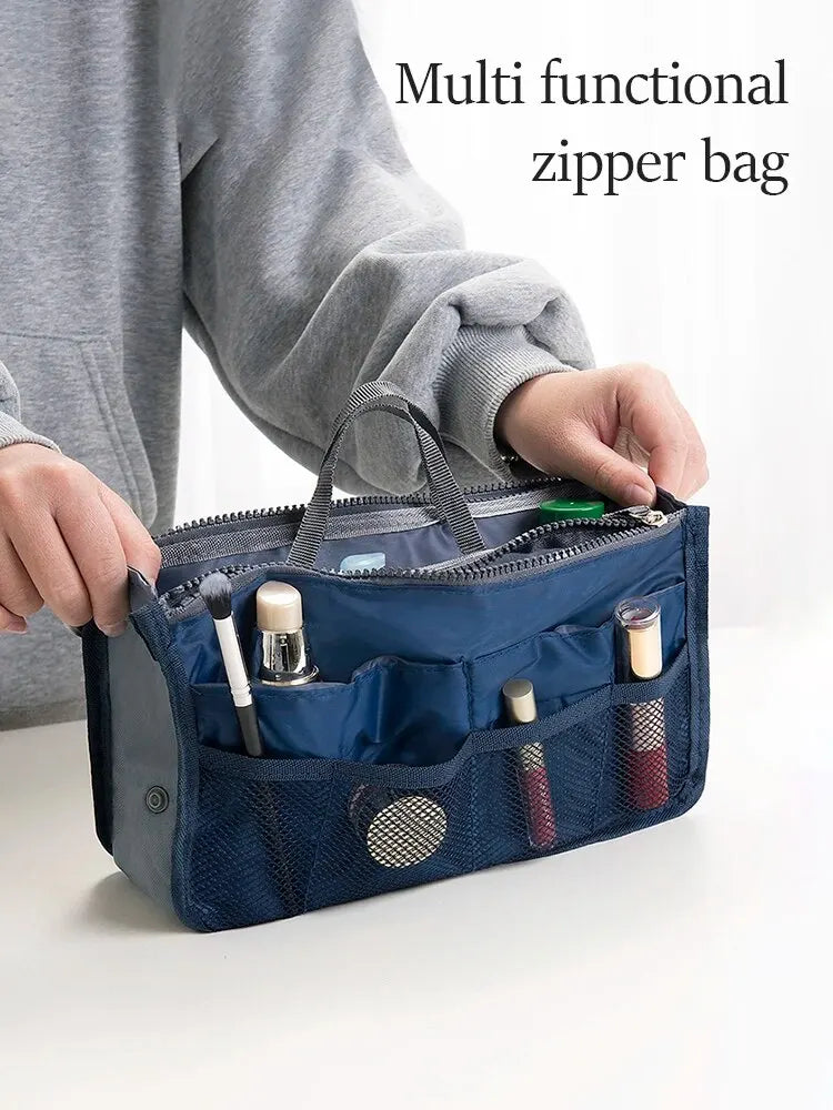 Large Capacity Multi-Pocket Travel Toiletry & Makeup Organiser